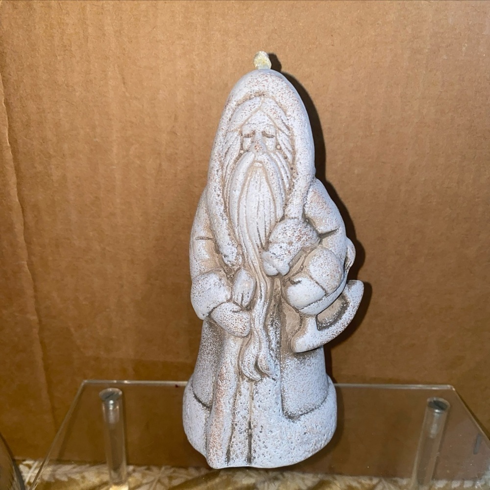 Vintage Ceramic Santa Figurine Hand‎ Painted ornament